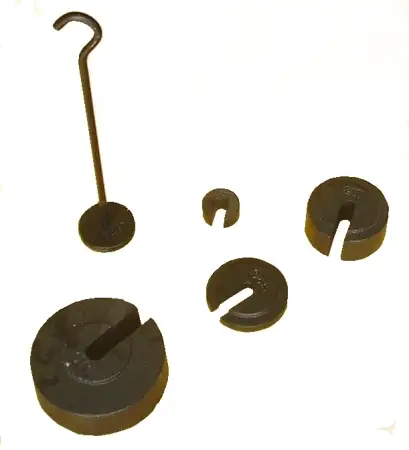 Click Here To Enlarge This Photo Of SLOTTED IRON WEIGHTS